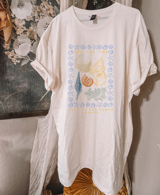 You are The Salt of The Earth. Sweet Cream Tee.