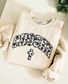 Cow Print Chosen. Sweet Cream Lightweight Crewneck Sweatshirt.