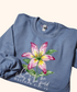 Stone Blue Crewneck Sweatshirt. Consider The Lilies.