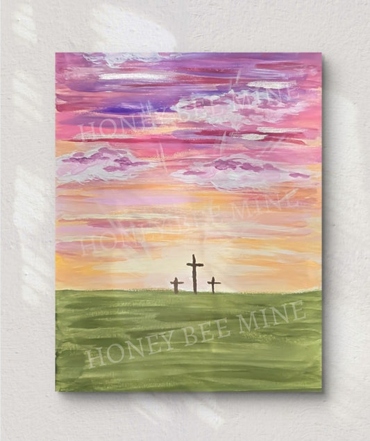From Sunrise To Sunset His Name is To Be Praised. Satin Art Print.