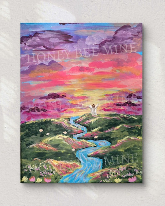Living Waters.Waters. Satin Art Print.