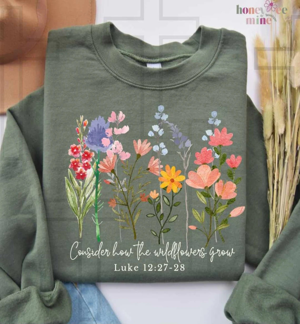 Consider The Wildflowers. Digital Downloadable Design.