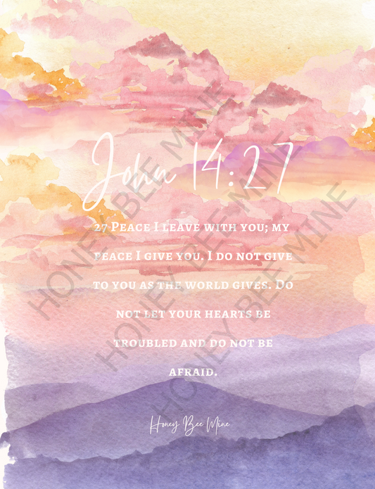 John 14:27 Digital Download. (Free shipping)