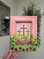7x9in The Peace Of God. Print Inside Original Painted Frame.