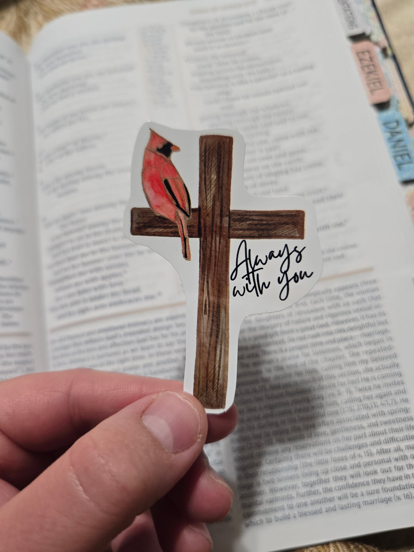 Always With You. Artwork Vinyl Waterproof Sticker.