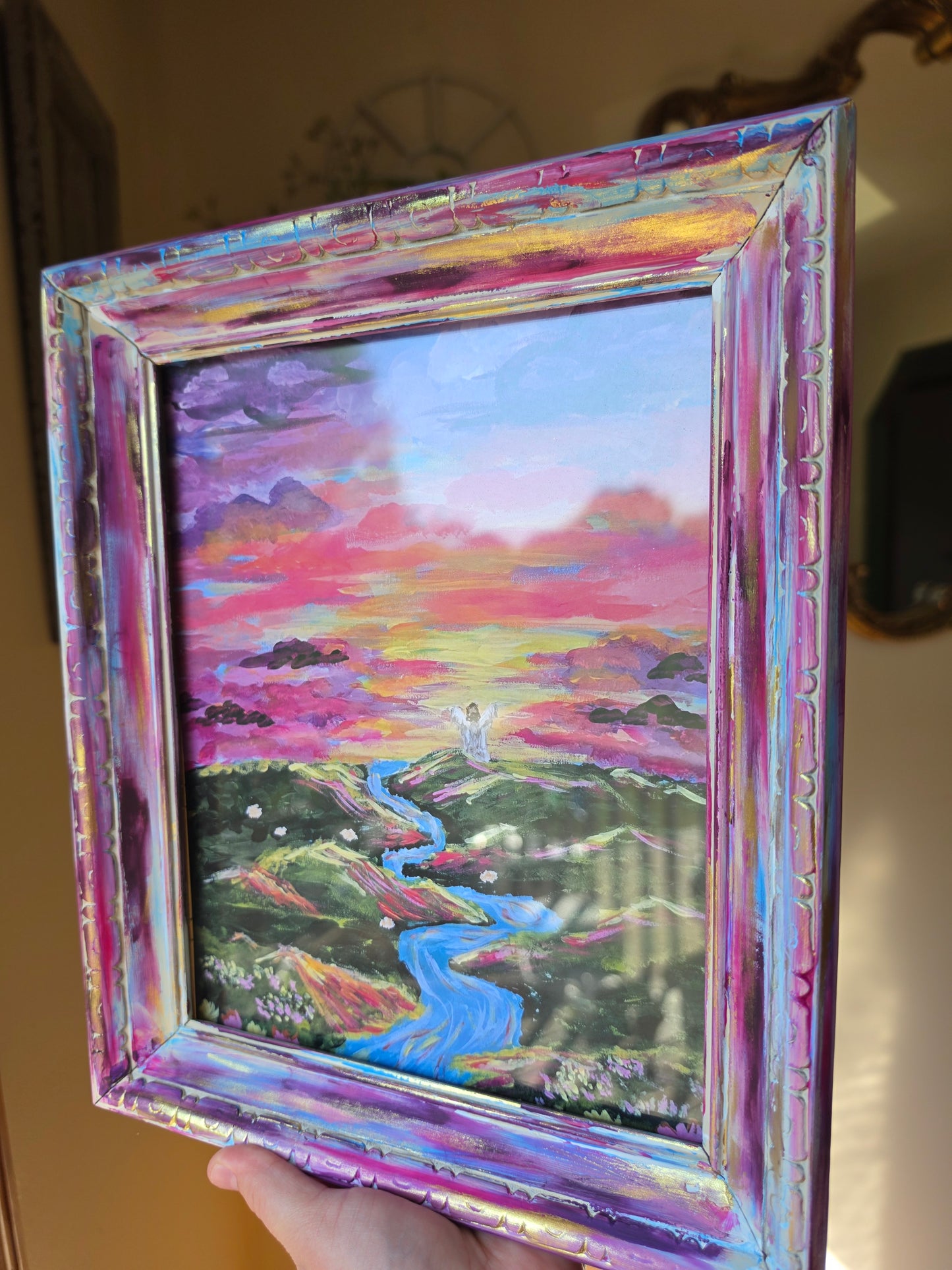 Living Waters. Print Inside Handmade Frame