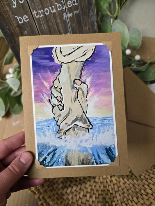Do Not Fear, I Will Help You. Handmade Artwork Greeting Card