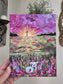 6x8in He Left The 99. Original Painted Canvas Artwork.