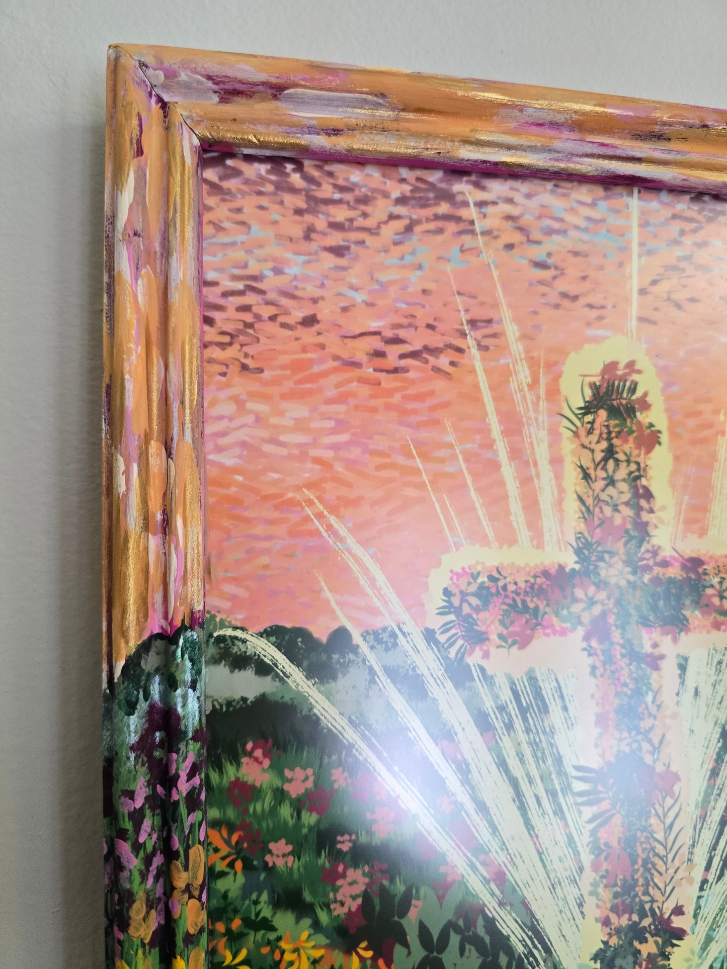 9.5x11in. The Word Of God Will Stand Forever. Print Inside Original Painted Frame.