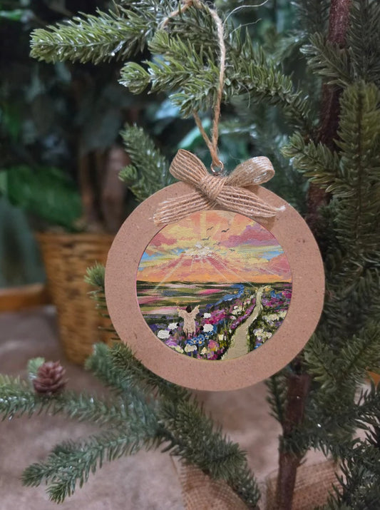 Set Your Mind On Things Above. Artwork Ornament.