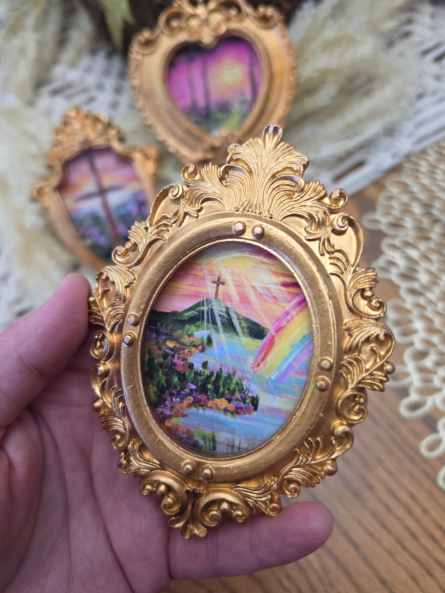 Mini Ornate Framed Artwork Magnet Bundle.