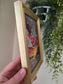 In My Weakness I Will Trust In Jesus. Canvas Inside Golden Painted Frame. (Read Description)