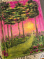 14x17in. He Will Never Leave You. Original Painted Canvas Artwork.