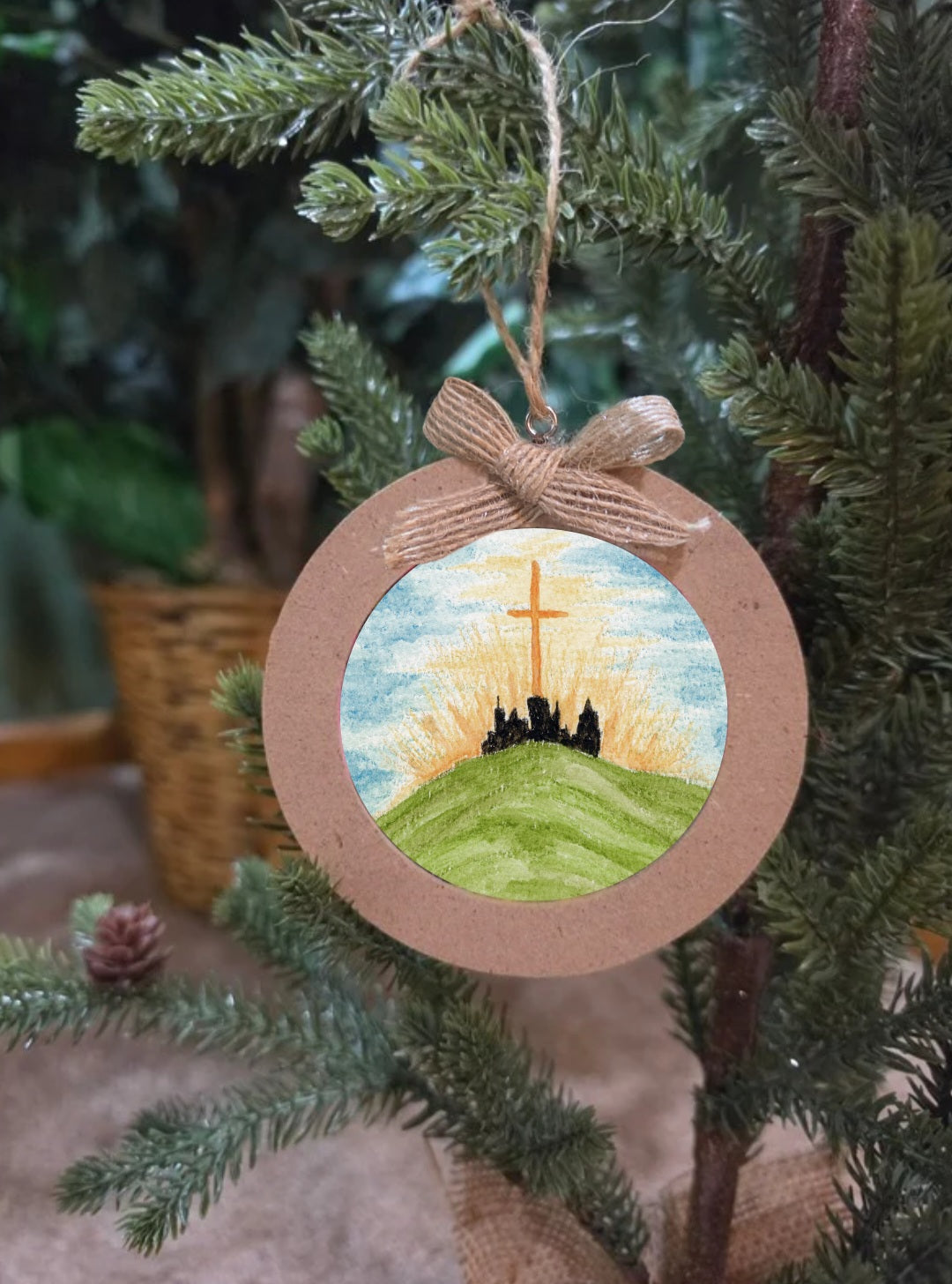 You are The Light Of The World. Artwork Ornament.
