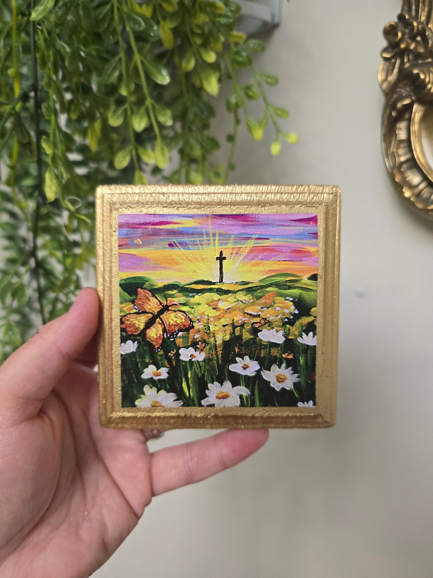 Be Transformed. Mini Textured Art Print.