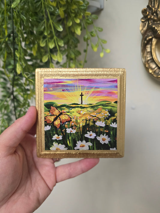 Be Transformed. Mini Textured Art Print.