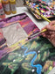 9.5x12in Hardcover Custom Hand Painted Photo Album/Scrapbook/Journal