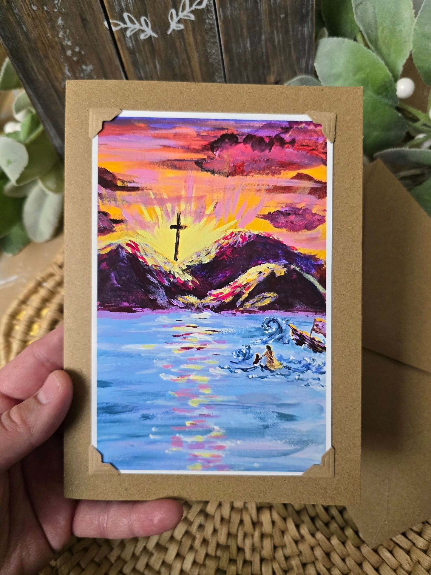 Don't Be Afraid. Handmade Artwork Greeting Card