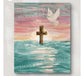 Mini Golden Painted Framed, Textured Artwork Magnet. READ DESCRIPTION.