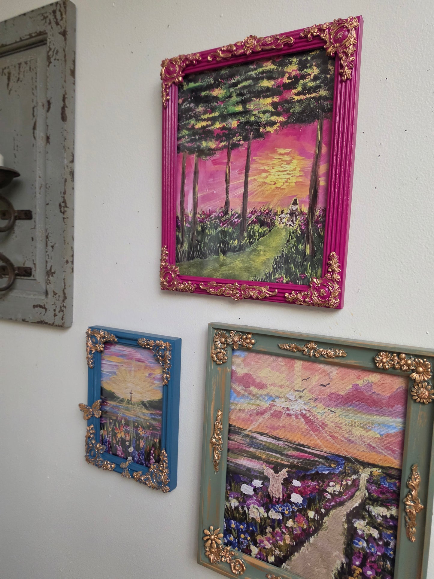 Set Your Mind On Things Above. Print Inside Handmade Frame.