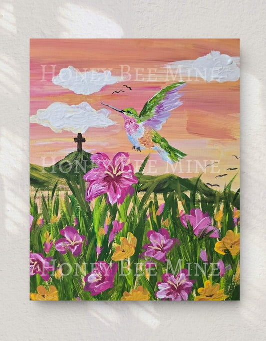 I Am With You Always. Satin Art Print.