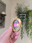Mini Golden Painted Framed, Textured Artwork Magnet.