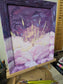 14x17in. He Is Coming Back. Original Painted Canvas Artwork.