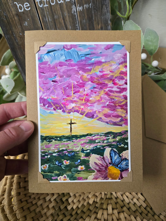 A Glorious Day. Handmade Artwork Greeting Card