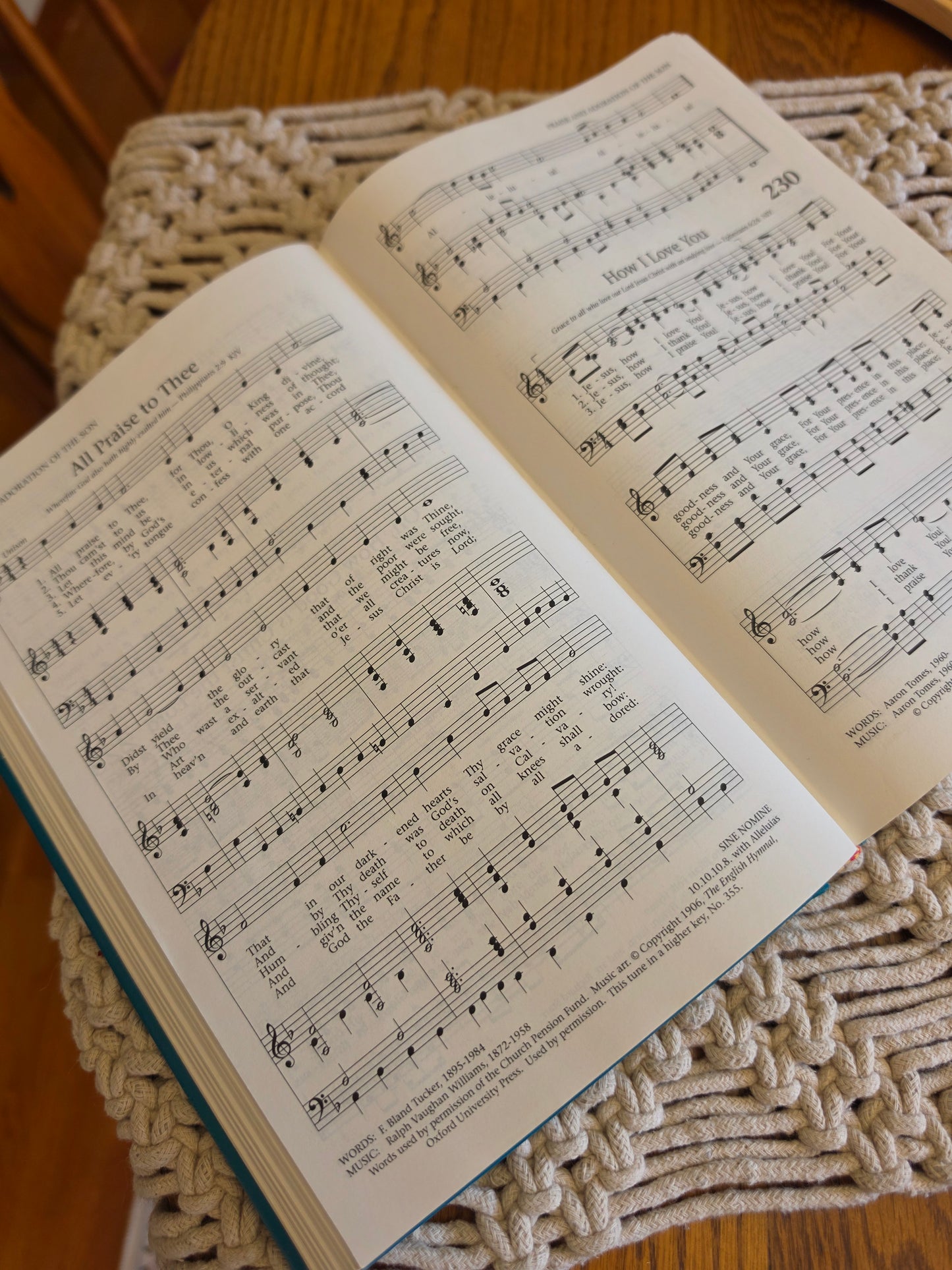 Hand Painted Baptist Hymnal Table Top Decor.