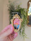 Mini Golden Painted Framed, Textured Artwork Magnet.
