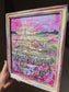 The Lord Is My Shepherd Hymn On HBM Artwork. Inside Hand Painted Frame.