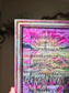 The Lord Is My Shepherd Hymn On HBM Artwork. Inside Hand Painted Frame.