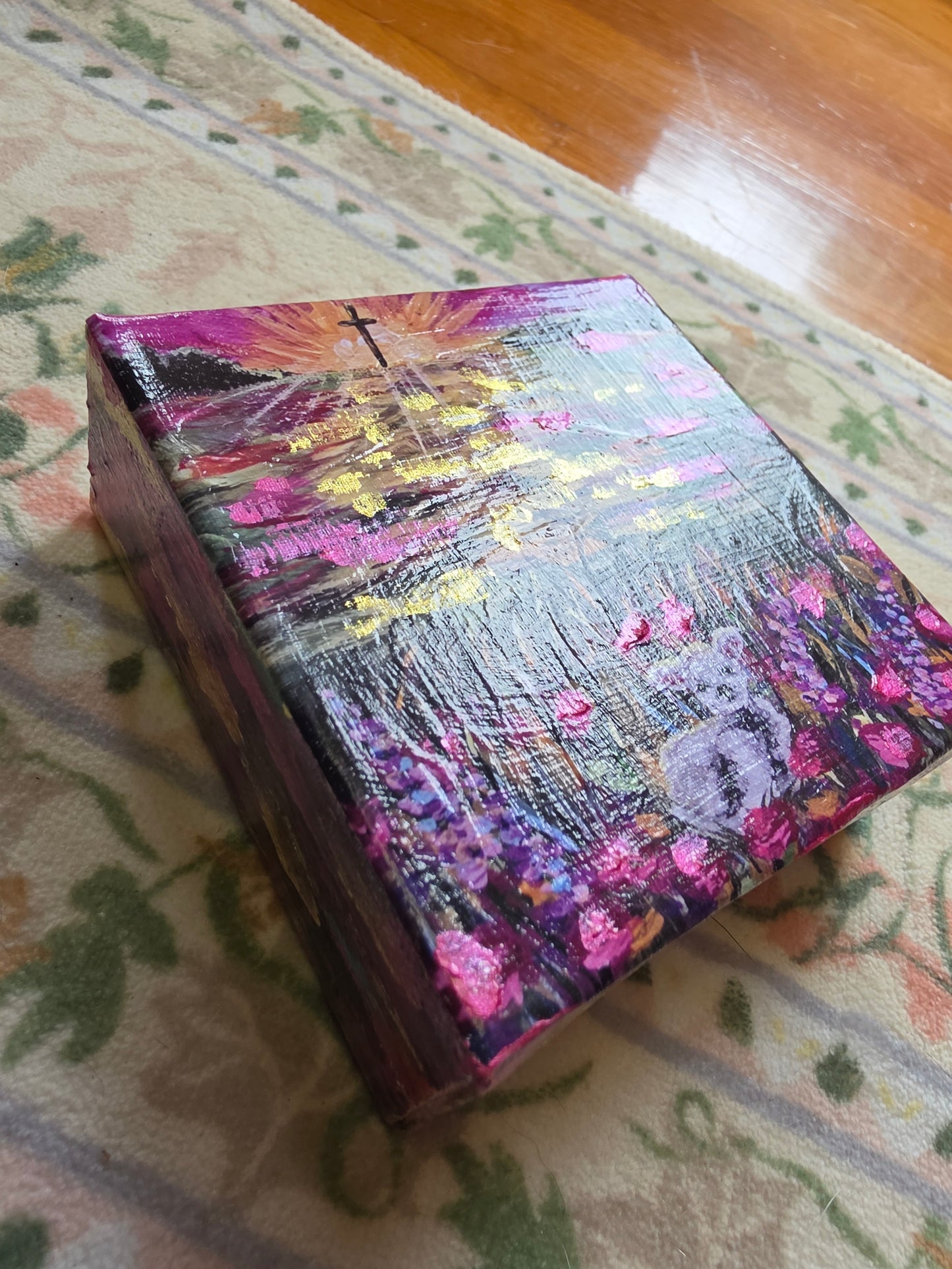 He Left The 99. Canvas Mixed Media Print.
