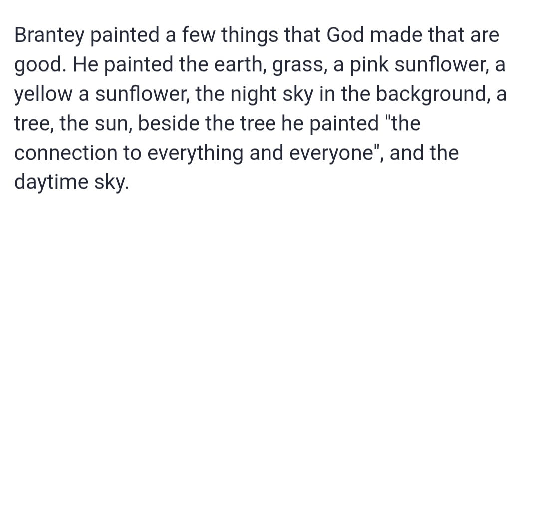 Brantleys Creations. Everything God Created Is Good 1 Timothy 4:4. Original Artwork Panel Canvas.