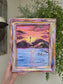 Don't Be Afraid. Print Inside Hand Painted Frame.