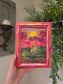 The Light Will Prevail. Print Inside Hand Painted Frame.