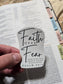 Faith Over Fear. Artwork Vinyl Waterproof Sticker.