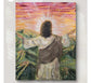 Mini Golden Painted Framed, Textured Artwork Magnet. READ DESCRIPTION.