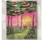 Mini Golden Painted Framed, Textured Artwork Magnet. READ DESCRIPTION.
