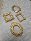Custom Mini Golden Painted Framed, Textured Artwork Magnet. READ DESCRIPTION.