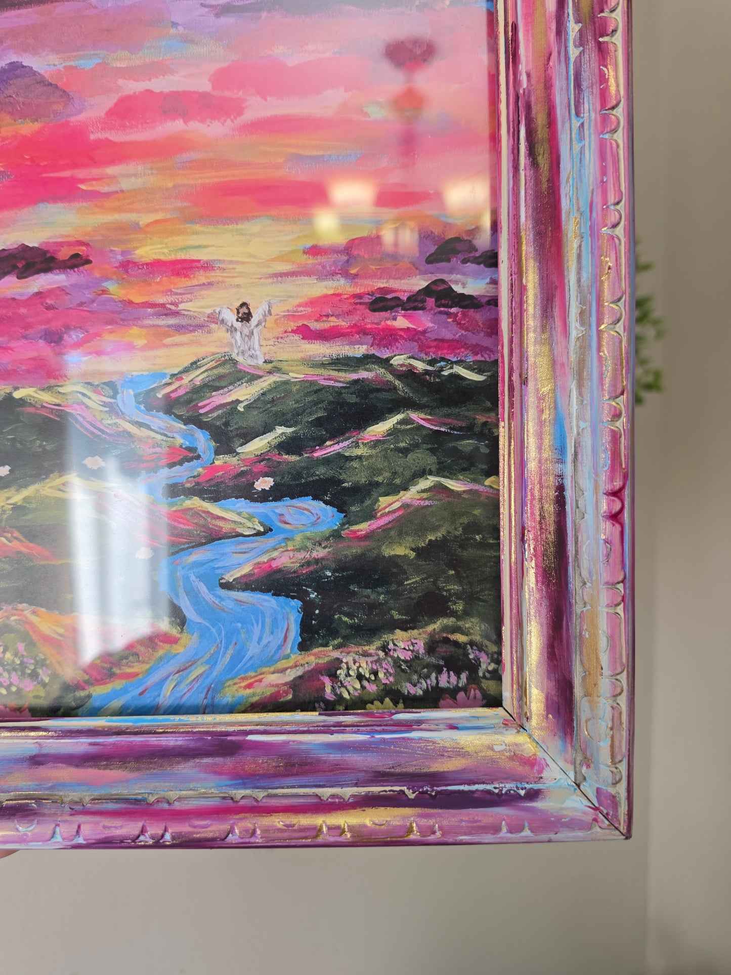 Living Waters. Print Inside Handmade Frame