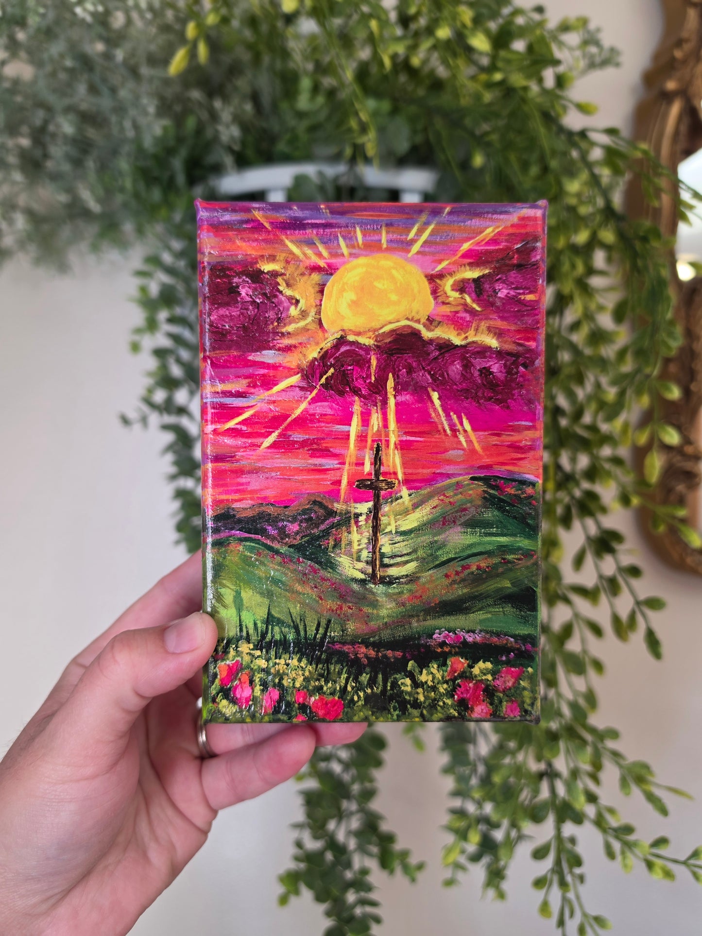 The Light Will Prevail. Wrapped Canvas Mixed Media Print.