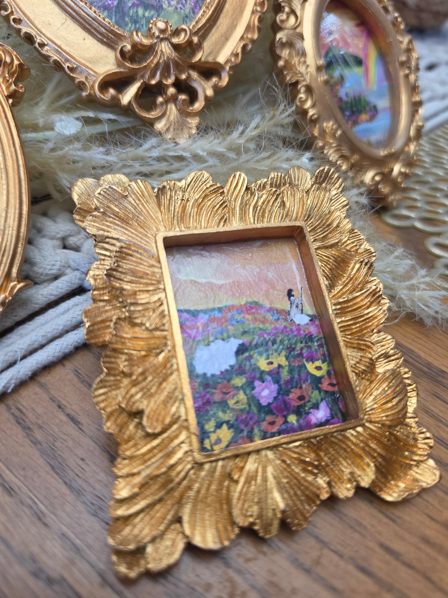 Mini Ornate Framed Artwork Magnet Bundle.