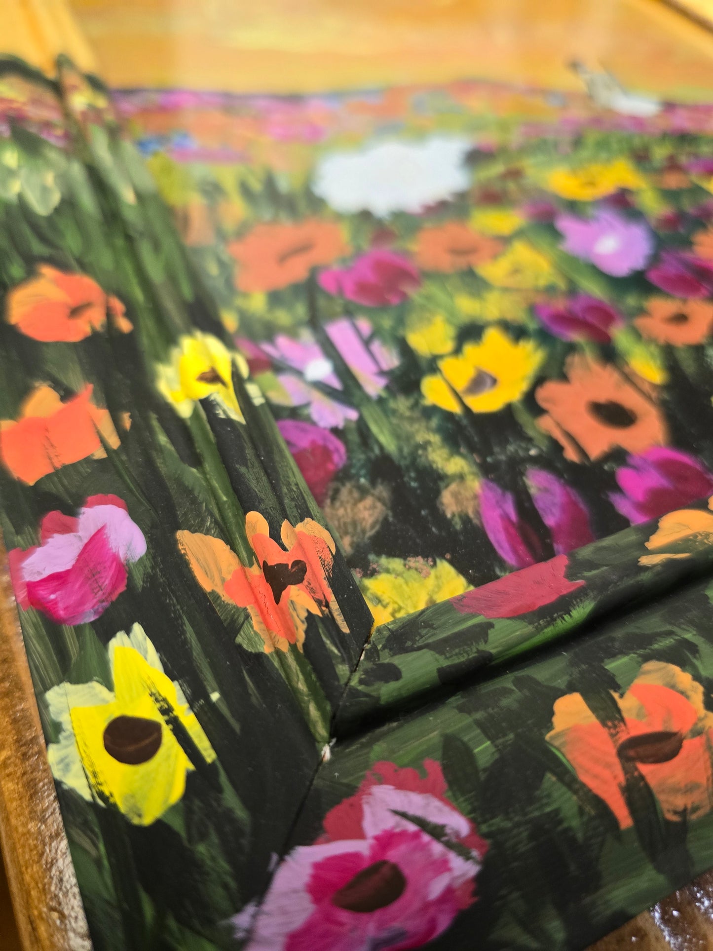 This Is The Way. Print Inside Original Painted Wooden Frame.