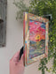 Follow Me. Print Inside Handmade Painted Frame.