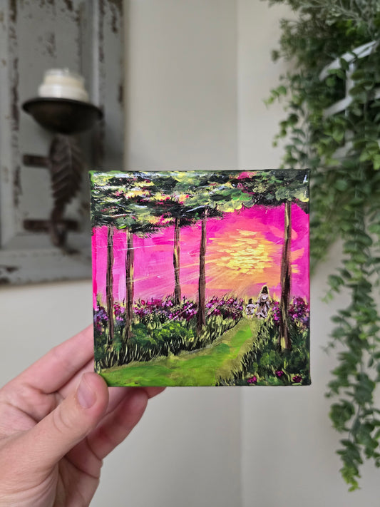He Will Never Leave You. Wrapped Canvas Mini Textured Art Print.