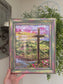 The Old Rugged Cross Hymn on HBM Art. Print Inside Hand Painted Frame.