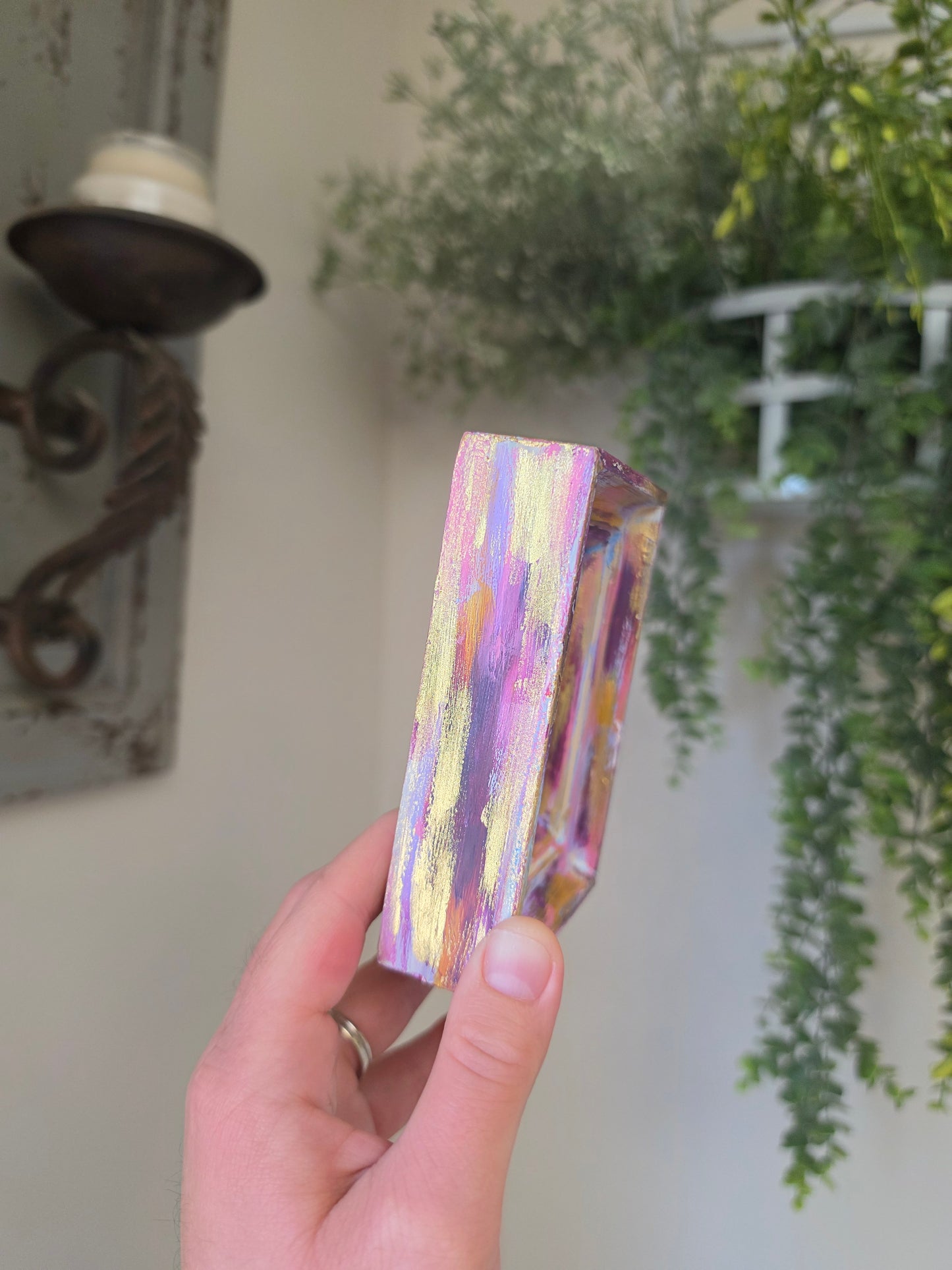 Don't Be Afraid. Art Print Inside Mini Painted Wooden Frame.