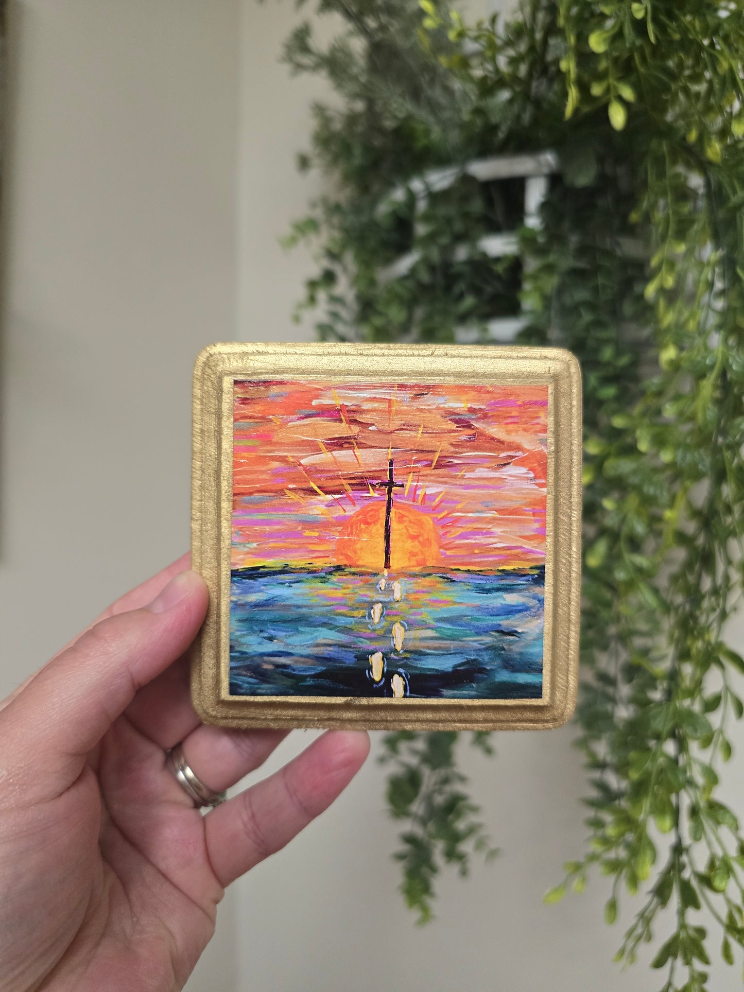 Selfless. Mini Textured Art Print.