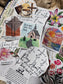 3 Piece Mystery Pack. Artwork Vinyl Waterproof Stickers.